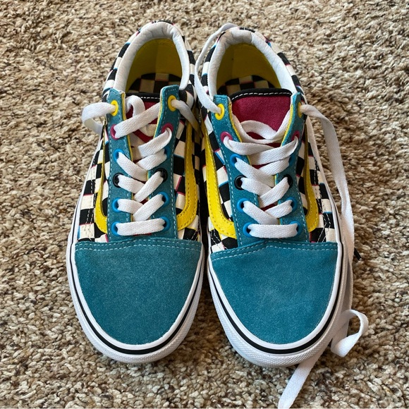 Unisex Vans Old Skool Crazy Check - Picture 2 of 5